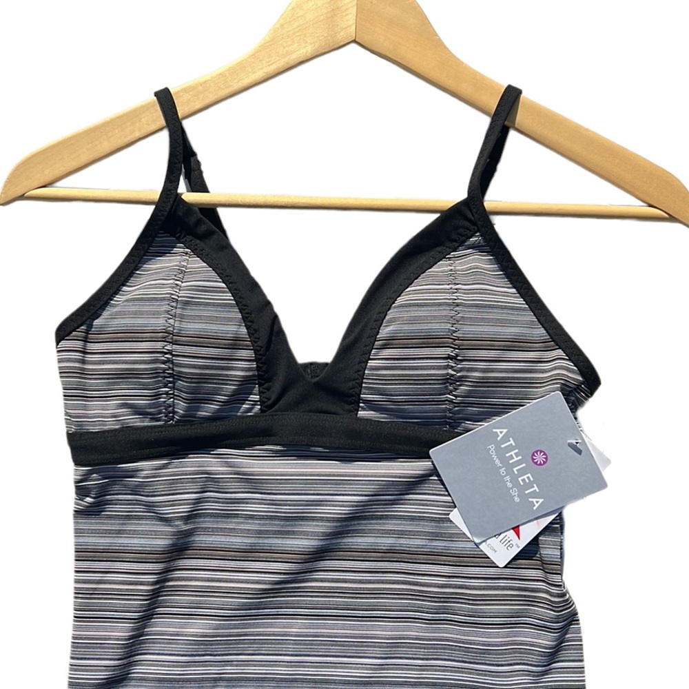 Athleta Veracruz Stripe Striped Tankini Swim Top SIze Small New - Picture 4 of 10